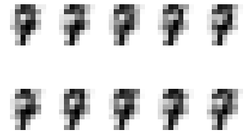 Output 20. EMMforGMM learned distributions - digit 7.